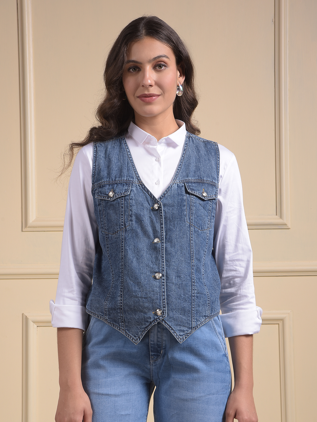 Numero Uno Women Solid Slim Fit Waistcoat